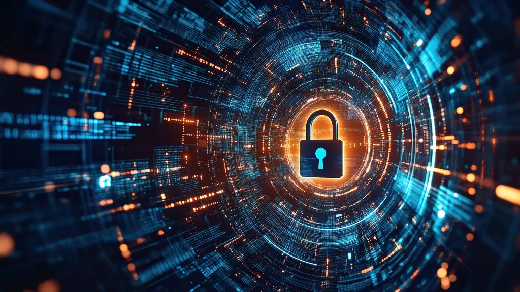 graphical representation of cybersecurity by The Nu-Age Group.