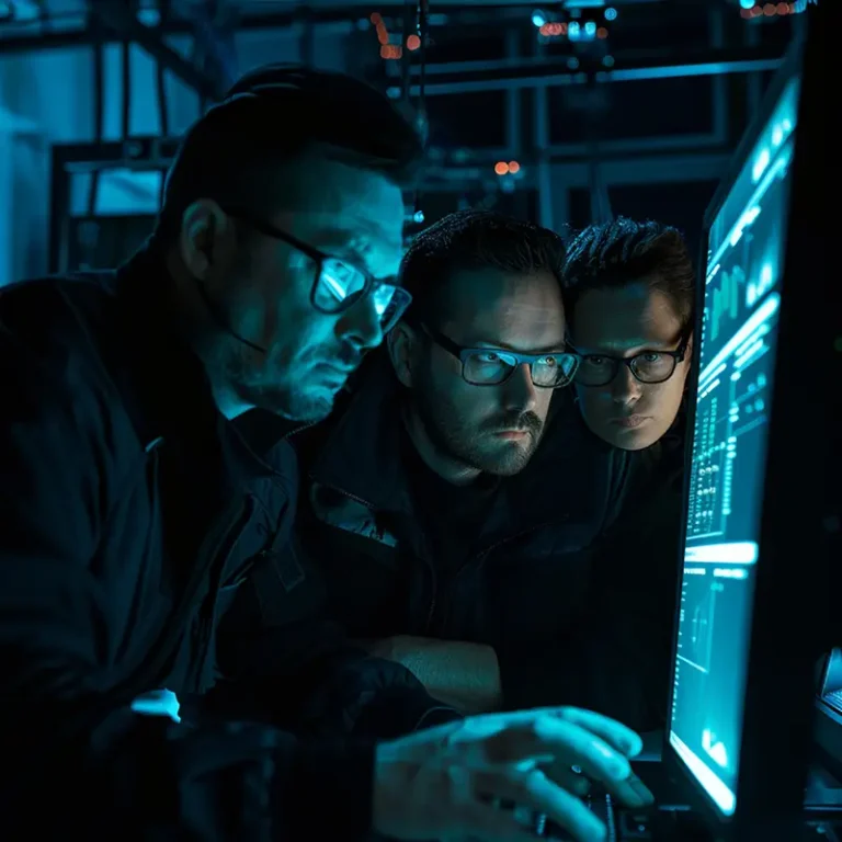 Security operations center analysts verifying patch deployment and remaining exposure
